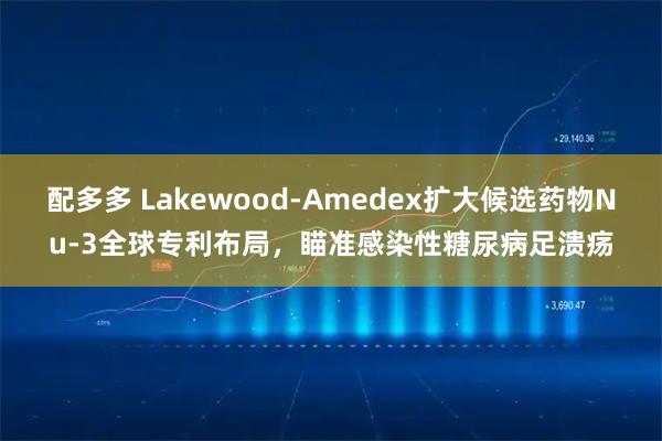 配多多 Lakewood-Amedex扩大候选药物Nu-3全球专利布局，瞄准感染性糖尿病足溃疡